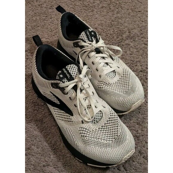 Brooks Revel 5 Running Shoes White 1203611B121 Women's 10 - Picture 3 of 7